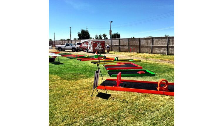 Package – 3 Hole Neon Mini Golf Game Package | Rental