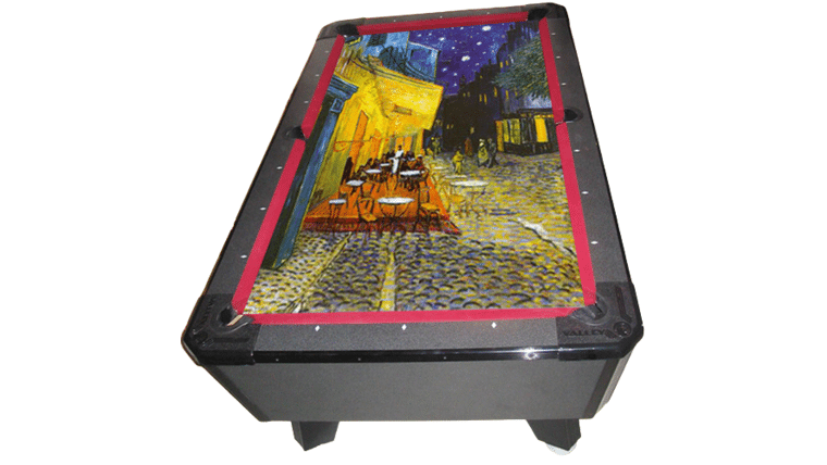Billiards/Pool Masterpiece Game Table (Cafe At Night Felt) | Rental