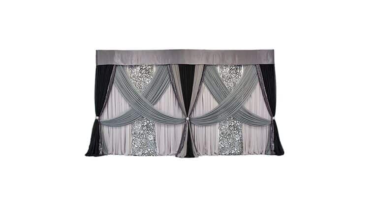 Drapery – Package – 14’H x 16′ W Modern Backdrop | Rental