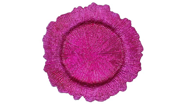 Reef Acrylic Charger Plate – Fuchsia | Rental Reef Acrylic Charger Plate – Fuchsia | Rental