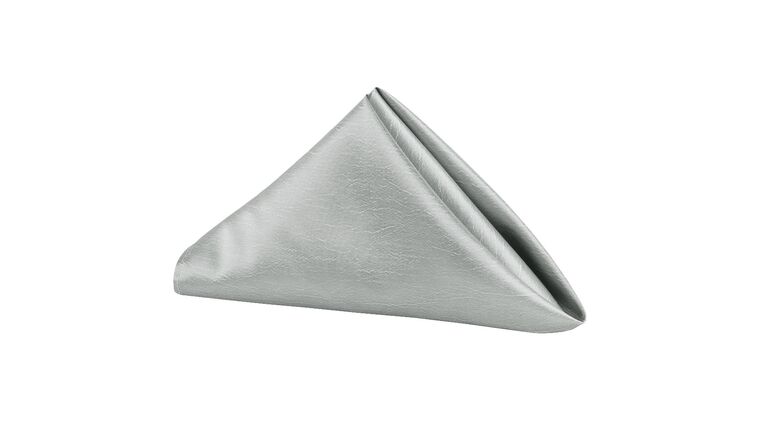 Taffeta Napkin 20″x20″ – Grey/Silver | Rental