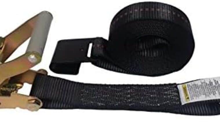 30 Foot X 2 Inch Black Ratchet Strap with Flat Hooks | Rental 30 Foot X 2 Inch Black Ratchet Strap with Flat Hooks | Rental