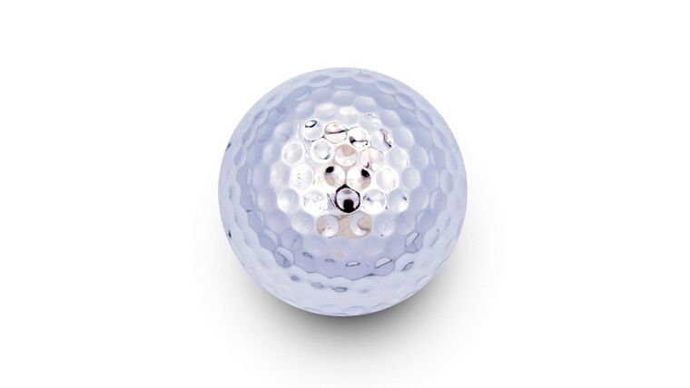 Metallic Silver Golf Ball | Rental