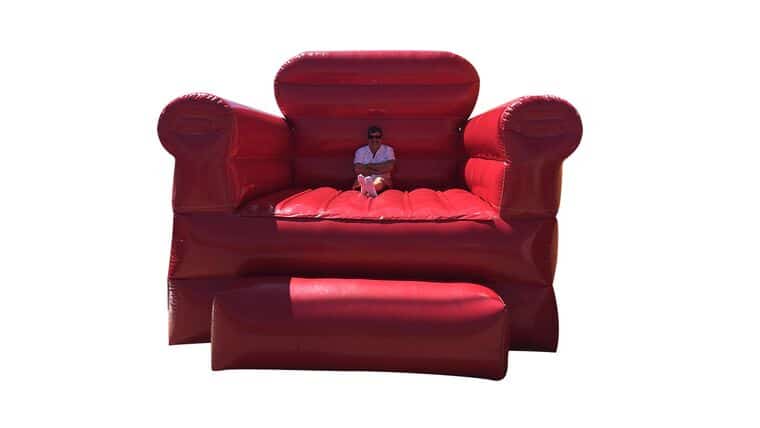 Giant Red Inflatable Chair | Rental Giant Red Inflatable Chair | Rental