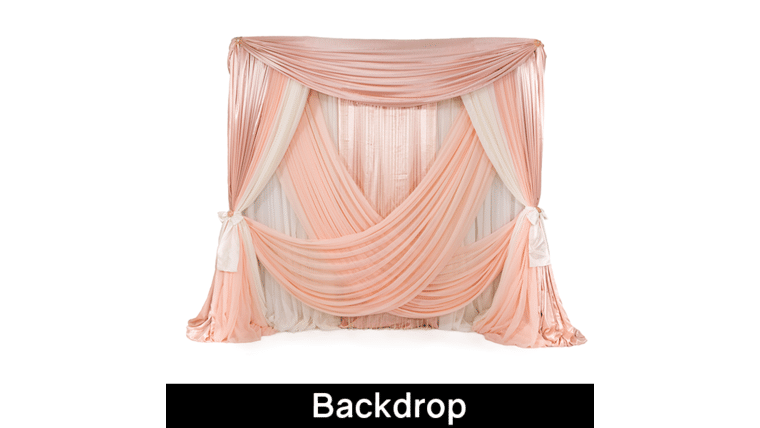 Drapery – Romantic Theme Backdrop | Rental