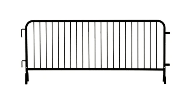 8.5′ Steel Bicycle Rack Crowd Barricade – Black | Rental 8.5′ Steel Bicycle Rack Crowd Barricade – Black | Rental