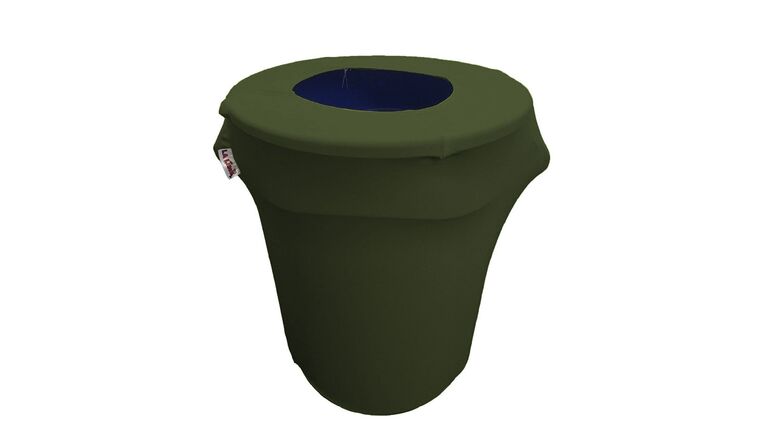 Spandex Trash Can Cover for 32-Gallon – Army Green | Rental Spandex Trash Can Cover for 32-Gallon – Army Green | Rental