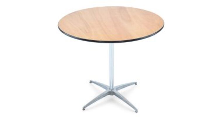 Cocktail Table – Round – 30″ Low Boy – Natural Wood | Rental Cocktail Table – Round – 30″ Low Boy – Natural Wood | Rental