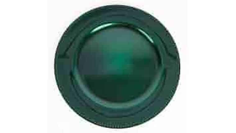 Charger Plate | Beaded Acrylic – Hunter/Emerald Green | Rental
