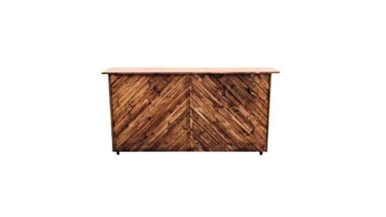 5’ Chevron A Tavern Bar – Rustic | Rental
