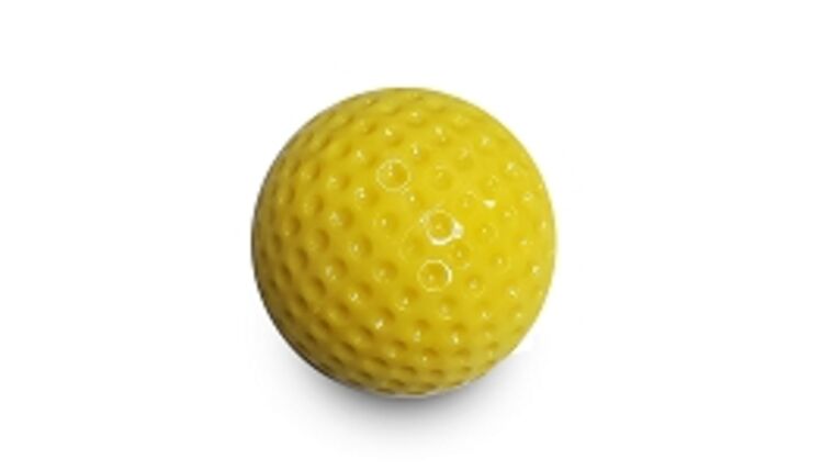 Ball – Mustard Yellow Foam Low Bounce Practice Golf Ball | Rental