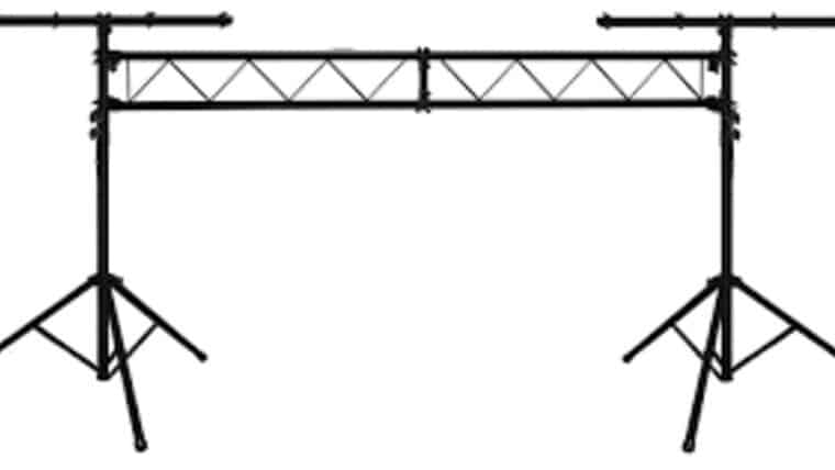 10′ American DJ Black Tripod Lighting Truss | Rental