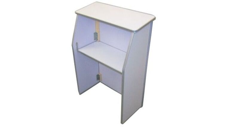 Portable Lecture Podium – White | Rental Portable Lecture Podium – White | Rental
