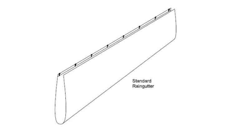 Rain Gutter – 12′ Frame Tent Style | Rental Rain Gutter – 12′ Frame Tent Style | Rental
