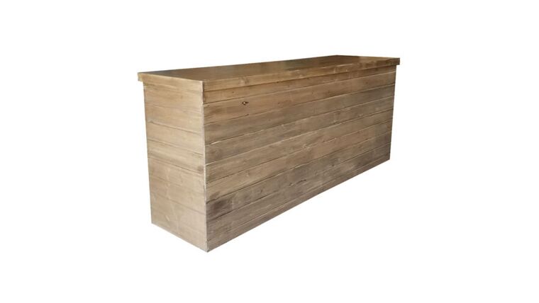 8′ White Wash Bar | Rental