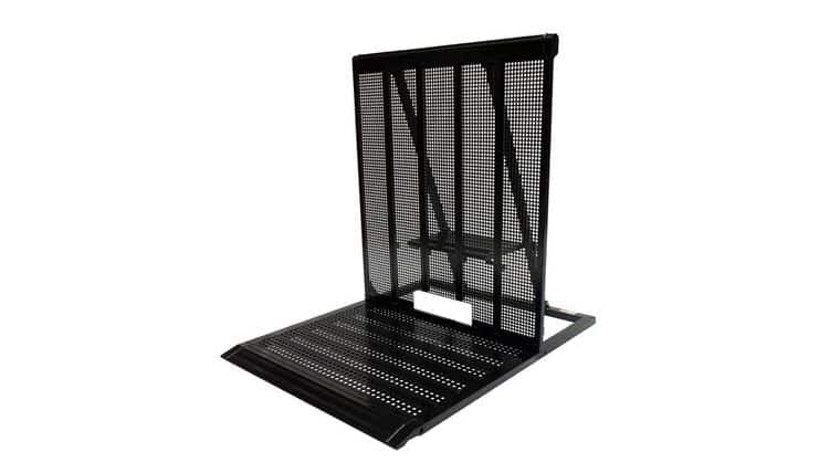 Cable Path Metal Blow-Through Concert Crowd Barricade – Black | Rental Cable Path Metal Blow-Through Concert Crowd Barricade – Black | Rental