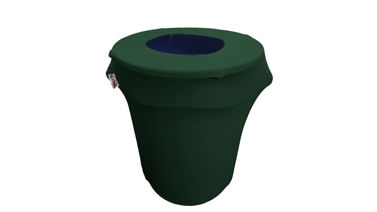 Spandex Trash Can Cover for 32-Gallon – Hunter Green | Rental Spandex Trash Can Cover for 32-Gallon – Hunter Green | Rental