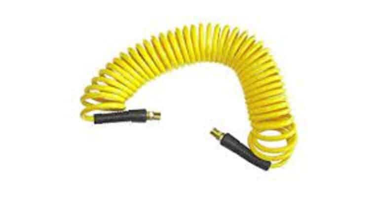 25′ Yellow Polyethylene Air Hose, 130 PSI Working Pressure | Rental 25′ Yellow Polyethylene Air Hose, 130 PSI Working Pressure | Rental