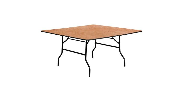 Banquet Table | Wood | Square | 60″ | Rental