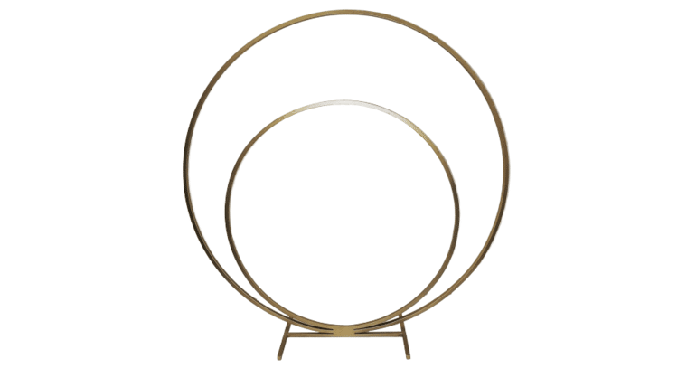 Double Gold Ring Arch | Rental Double Gold Ring Arch | Rental