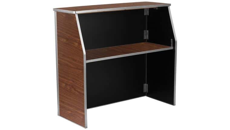 4′ Folding Bar – Walnut | Rental
