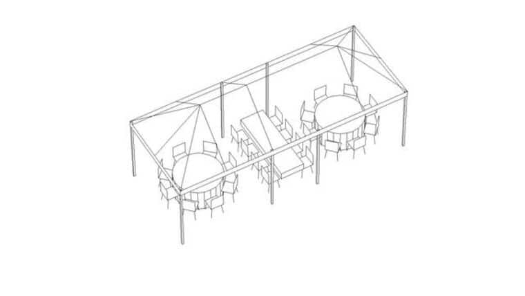 10′ x 25′ Frame Tent | White | Rental 10′ x 25′ Frame Tent | White | Rental