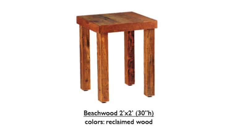 Farm Table | Beechwood Table | 2′ x 2′ x 30″h | Rental Farm Table | Beechwood Table | 2′ x 2′ x 30″h | Rental