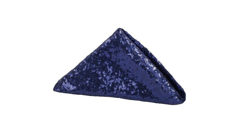 Glitz Sequin Napkin 20″x20″ – Navy Blue | Rental
