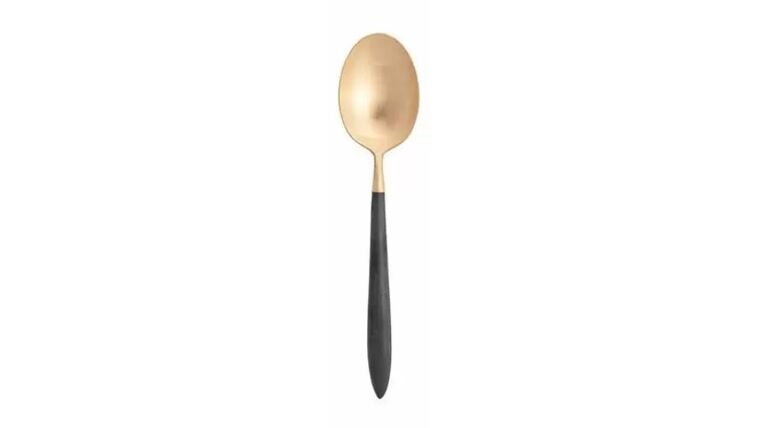 Velo Brushed Gold & Black Teaspoon | Rental