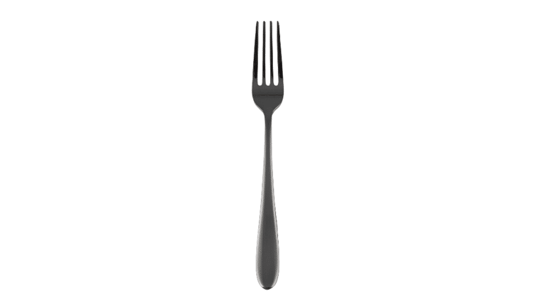Byram Black Mirror Dinner Fork | Rental