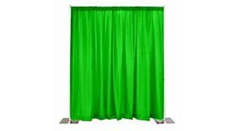 12′ x 4′ Lime Green Banjo Drape | Rental