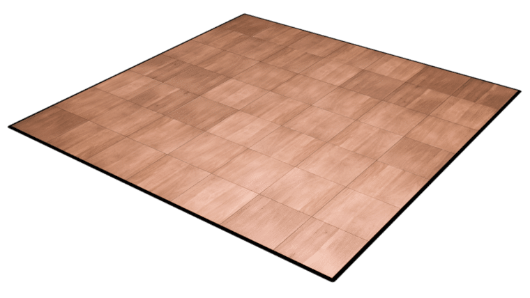 21′ x 21′ Dark Maple Dance Floor | Rental