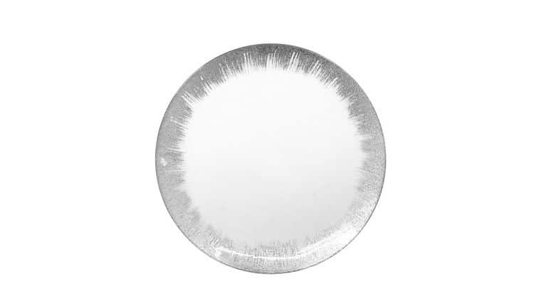 Selene Glass Charger Plate – Clear/Silver | Rental Selene Glass Charger Plate – Clear/Silver | Rental