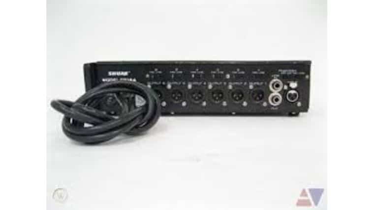 Shure FP16A Mixer – 1×6 Press Patch Bay | Rental Shure FP16A Mixer – 1×6 Press Patch Bay | Rental