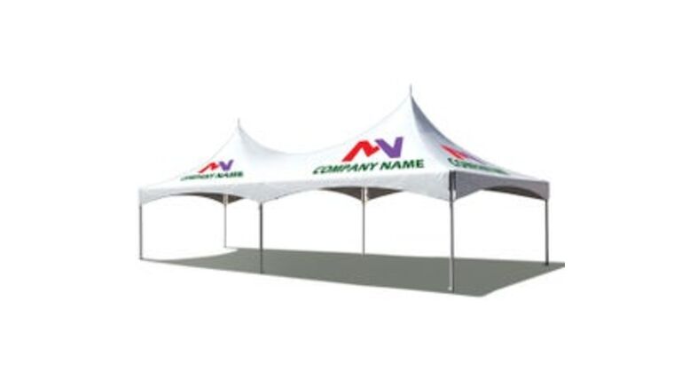 20′ x 30′ High Peak Tent (Custom) – White | Rental