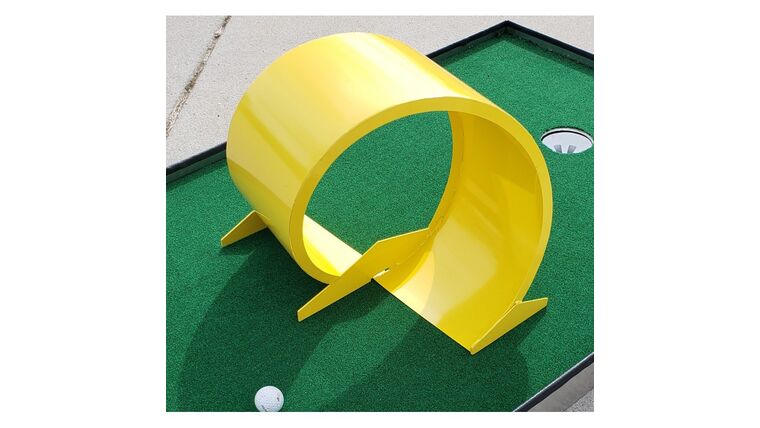 Metal 360 Loop Mini Golf Game Obstacle | Rental