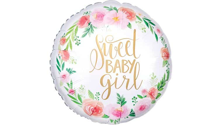 18″ It’s A Girl Floral Anagram Balloon | Purchase | Rental 18″ It’s A Girl Floral Anagram Balloon | Purchase | Rental