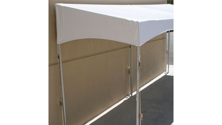 Gable Extension Tent – 6′ x 20′ – White | Rental