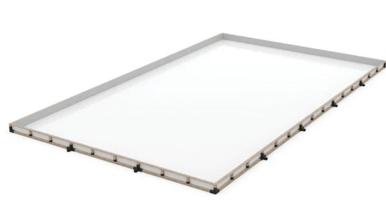 36′ x 60′ Munro Grid Portable Ice Hockey Rink Kit with Liner and Puckboards | Rental