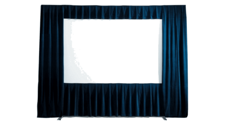 9′ x 12′ Fast Fold 4:3 Video Projection Screen Drape Kit | Rental 9′ x 12′ Fast Fold 4:3 Video Projection Screen Drape Kit | Rental
