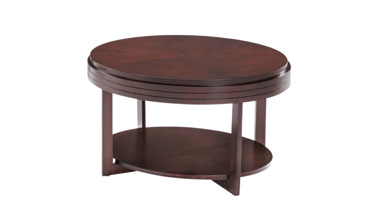 Coffee Table – Dark Cherry Wood | Rental