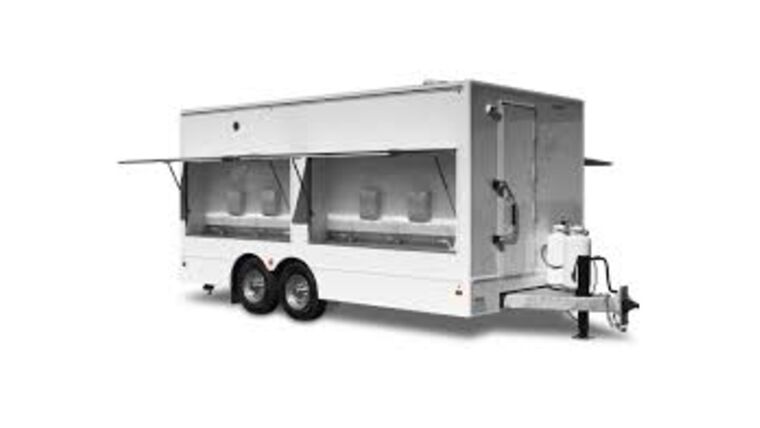 6 Compartment Portable Sink Trailer | Rental 6 Compartment Portable Sink Trailer | Rental
