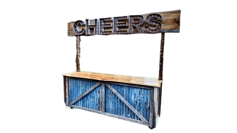 8′ Rustic Cheers Bar | Rental