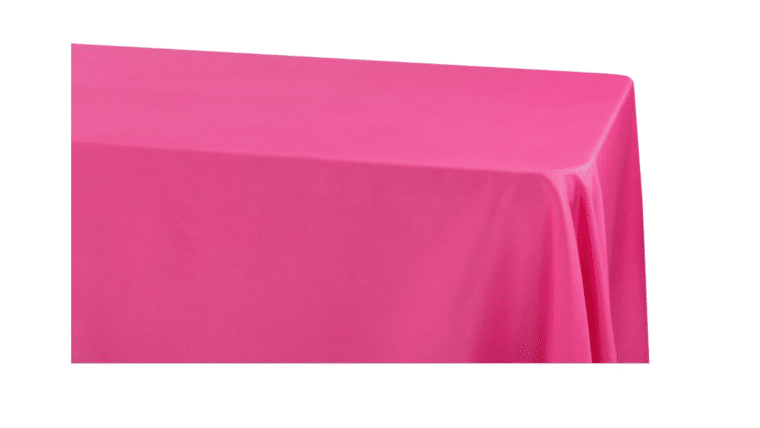 Polyester | Fuchsia | 90″ x 132″ Tablecloth | Rental