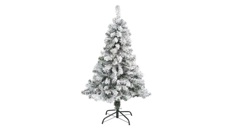 4′ Flocked Rock Springs Spruce Artificial Christmas Tree | Rental