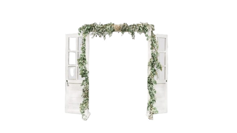 Double French Wooden Arch | Rental Double French Wooden Arch | Rental
