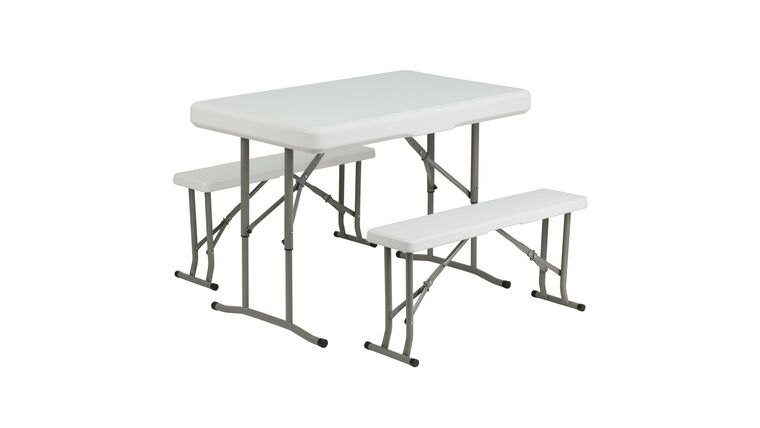 4′ – 3 Piece Portable Folding Bench & Table Set | Rental 4′ – 3 Piece Portable Folding Bench & Table Set | Rental
