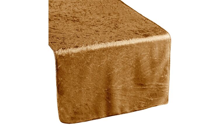 Velvet Table Runner – Mustard Gold | Rental