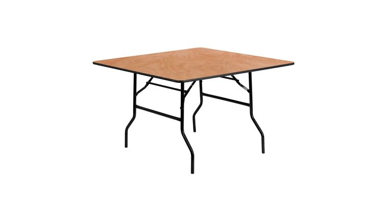 Banquet Table | Wood | 72″ Square | Rental