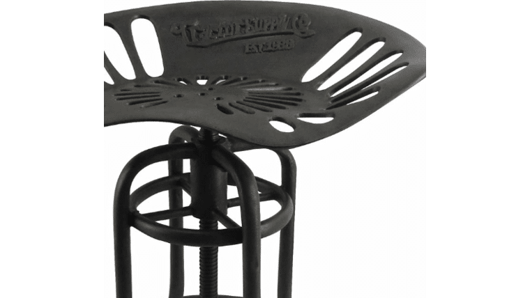 Stool – Cast Iron Tractor Seat Barstool – Black | Rental